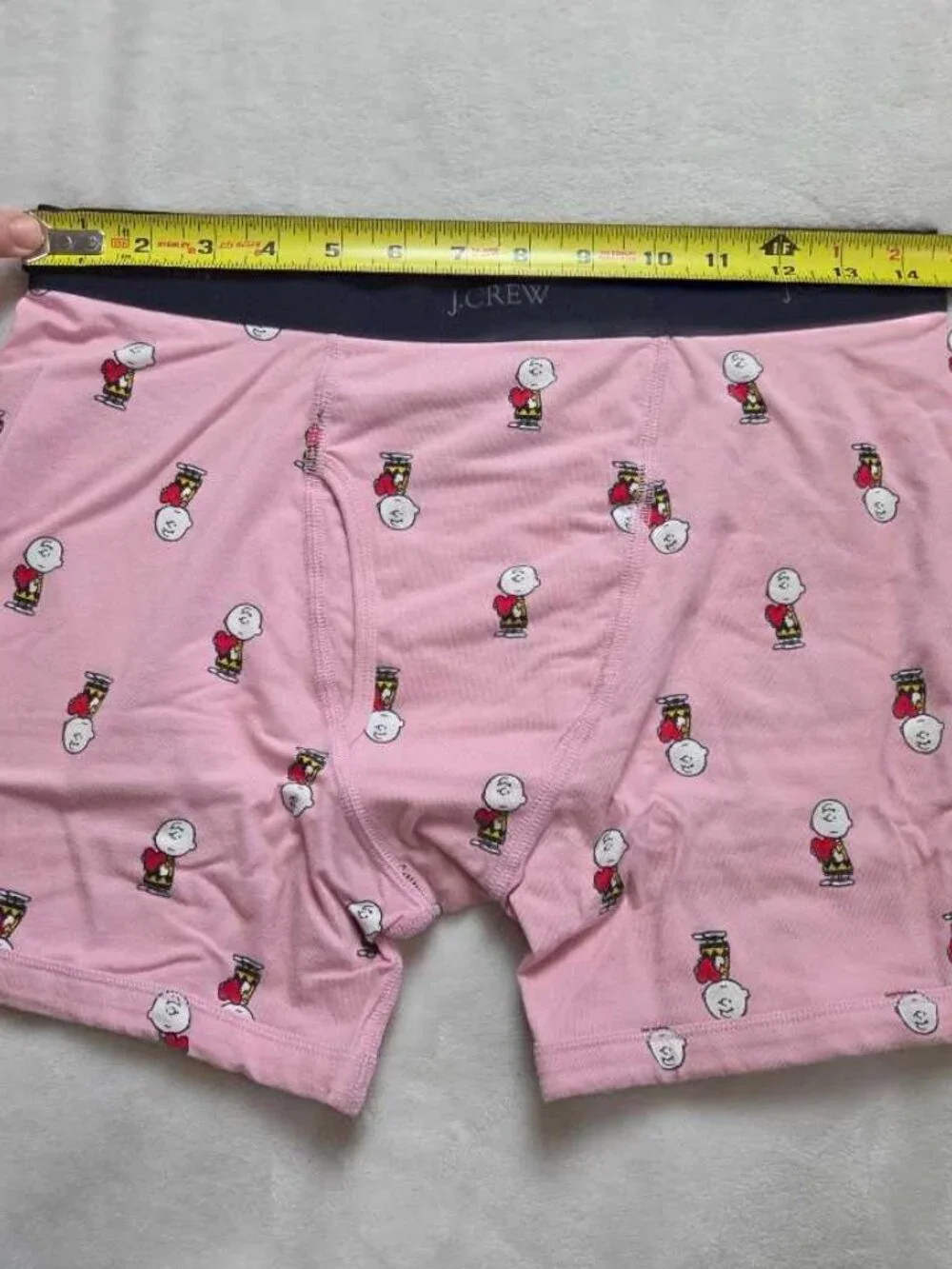 New M J.Crew x Peanuts Charlie Brown Valentine's stretch 4